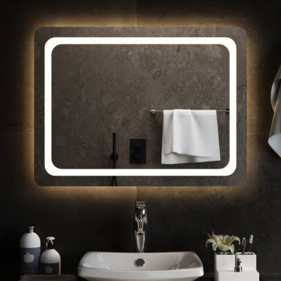 Oglinda de baie cu LED, 80x60 cm GartenMobel Dekor foto