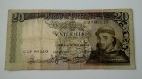 BANCNOTA PORTUGALIA 20 escudos 1964