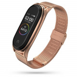 Curea Tech-Protect Milaneseband pentru Xiaomi Mi Smart Band 7/7 NFC Roz