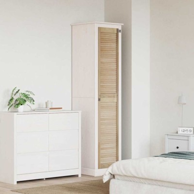vidaXL Ușă de Dulap natural 140.5 x 2.1 x 49.5 cm Lemn masiv de pin 42019272 foto