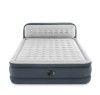 Saltea Pat Gonflabila Intex 2 Persoane Cort Oaspeti Dormit Pompa Incorporata 236x152x46cm