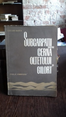 SUBCARPATII DINTRE CERNA OLTETULUI SI GILORT - LUCIAN BADEA (STUDIU DE GEOMORFOLOGIE) foto