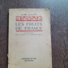 LES FRUITS DE FRANCE - HENRI LECLERC (CARTE IN LIMBA FRANCEZA)