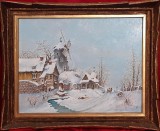 Peisaj de iarna olandeza. A.P.