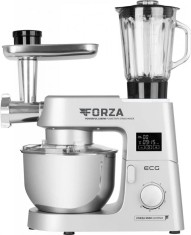 Robot de bucatarie ECG FORZA 5500 Giorno Argento, 1500 W, 6,5 litri, LCD, sistem de amestecare planetar foto