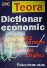 DICTIONAR ECONOMIC ENGLEZ-ROMAN ROMAN-ENGLEZ de NICOLAE IONESCU - CRUTAN 2007 foto