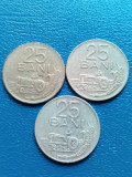 Moneda Romania 25 bani -1960,1966,1982