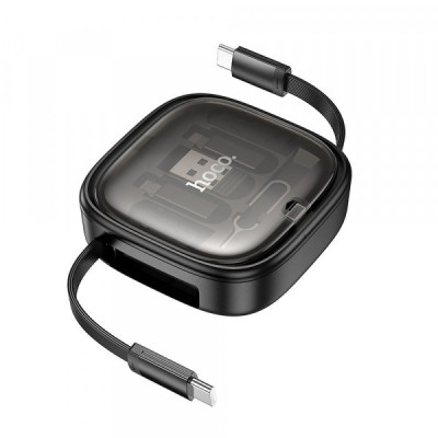 Cablu Date si Incarcare USB-C - USB-C HOCO U140, 60W, 0.95m, Negru foto