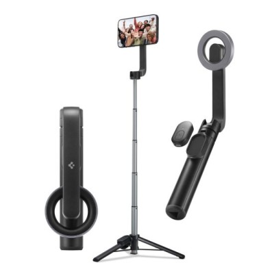 Selfie Stick Compatibil MagSafe, 67cm - Spigen S570W - Black foto