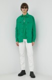 G-Star geacă bărbați, culoarea verde, de tranzitie, oversize