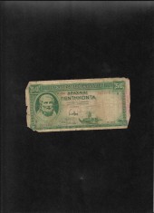 Grecia 50 drahme drachmai 1939 seria941984