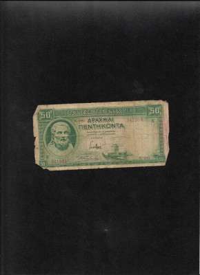 Grecia 50 drahme drachmai 1939 seria941984 foto