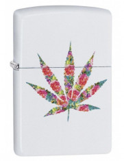 Bricheta Zippo 29730 Floral Marijuana Pot Leaf Design foto