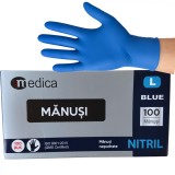 Cumpara ieftin Cutie 100 buc Manusi Unica Folosinta din Nitril - Albastre, Marimea L
