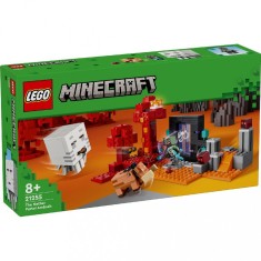 LEGO MINECRAFT AMBUSCADA IN PORTALUL NETHER 21255 SuperHeroes ToysZone foto