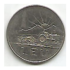 No(3) moneda- ROMANIA RSR 1 LEU 1966
