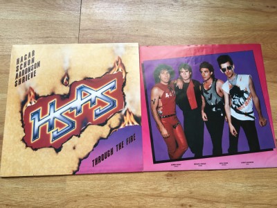 HSAS HAGAR , SCHON , AARONSON , SHRIEVE - THROUGH THE FIRE (1984,CBS,HOLLAND) LP foto
