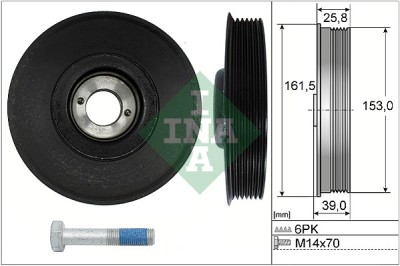 INA 544 0039 20 Set fulie, arbore cotit foto