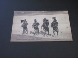 Școala de Cavalerie &bdquo;Courbette&rdquo; din Saumur Carte Poștală Vintage Franța (posibil perioada 1900-1950)
