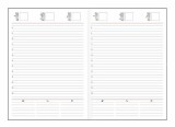 Agenda A5 - Hartie offset alba, coperta albastra | RTC