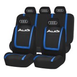 Set Huse Scaune Universale Compatibile cu Audi &ndash; Negru/Albastru