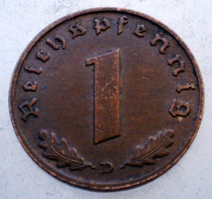 2.787 GERMANIA 1 REICHSPFENNIG 1938 D