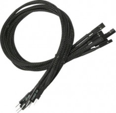 Cablu prelungitor panou frontal Nanoxia 30cm Single Sleeve Black foto