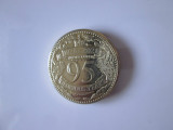 Gibraltar 1 Pound 2021 aUNC,moneda aniversară 95 ani regina Elizabeth II