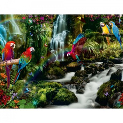 Puzzle Papagali In Jungla, 2000 Piese foto
