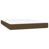 Cumpara ieftin Saltea cu arcuri buzunar, fermitate medie, maro inchis, 140x190x20 cm, textil