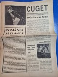 ziarul cuget ianuarie 1993 - principesa margareta gala premiilor uniter