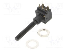 Potenţiometru axial 10k&Omega; 200mW THT 6mm PIHER mono cărbune
