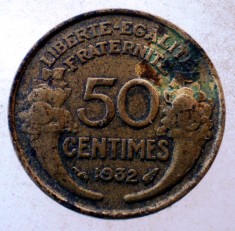7.809 FRANTA 50 CENTIMES 1932 foto