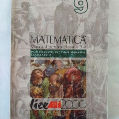 P. Flondor O. Stanasila C. Chites - Matematica - Manual pentru clasa a IX-a