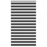 vidaXL Jaluzea tip zebra neagră lățime țesătură 120,9 cm poliester