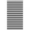 Jaluzea tip zebra neagră lățime țesătură 130,9 cm poliester