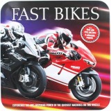 Carte "Fast Bikes" cu 9 Magneți Suvenir, 128 Pagini, Pentru Copii 9-12 Ani