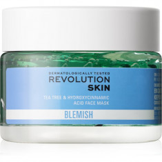 Revolution Skincare Blemish Tea Tree & Hydroxycinnamic Acid masca -efect calmant pentru tenul gras, predispus la acnee 50 ml