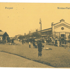 2470 - FOCSANI, Market, Romania - old postcard, CENSOR - used - 1917