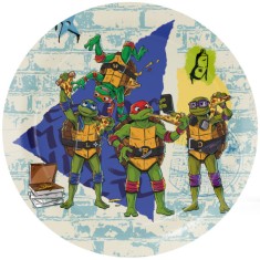 Set 8 farfurii Teenage Mutant Ninja Turtle 23 cm foto
