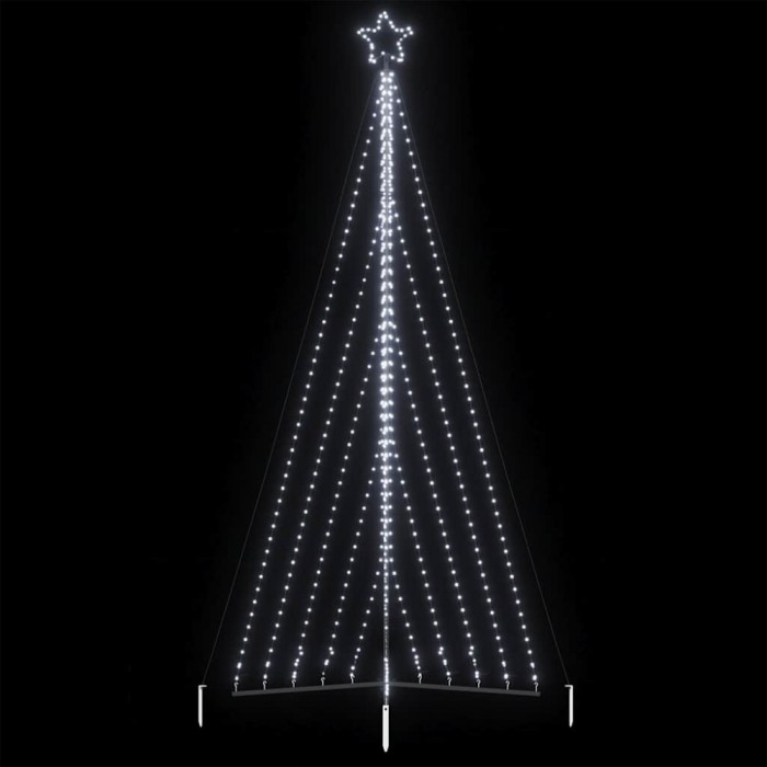 vidaXL Pom de Crăciun LED 570 LED-uri Alb Rece 399 cm
