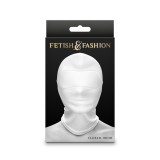 Masca pentru bondage NS Toys Closed Hood alba