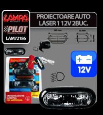 Proiectoare auto ceata kit Laser I 12V 2buc - PAC814 foto