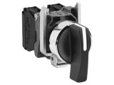 Comutator rotativ 22mm NO x2 negru 3A/240VAC IP66