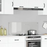 VidaXL Contrablat bucătărie transparent 110x40x0.6cm sticlă securizată