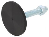 Picioruș antialunecare cu ax și contrapiuliță GN 40-80-M16-100-A1-UK
