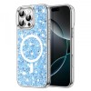 Husa MagSafe pentru Apple iPhone 16 Pro Max, Techsuit, Sparkly Glitter, Bleu
