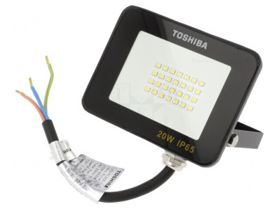 Proiector LED 20W Alb Rece 6500K 230V foto