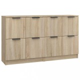 Servante, 2 piese, stejar sonoma, 60x30x70 cm, lemn prelucrat