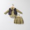 Set 3 piese: fustita, bluzita si vestuta eleganta pentru bebelusi Fun Penguin, Tongs baby (Culoare: Gri, Marime: 9-12 luni)